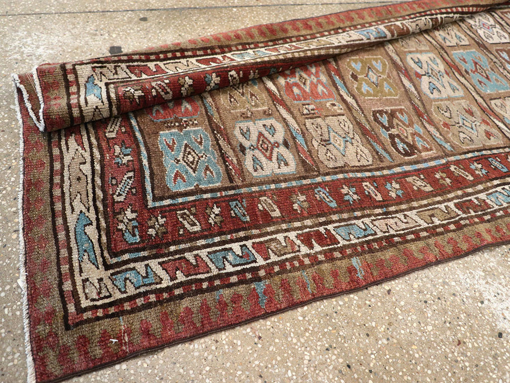 Antique Persian Kurdish Runner, No.21572 - Staging