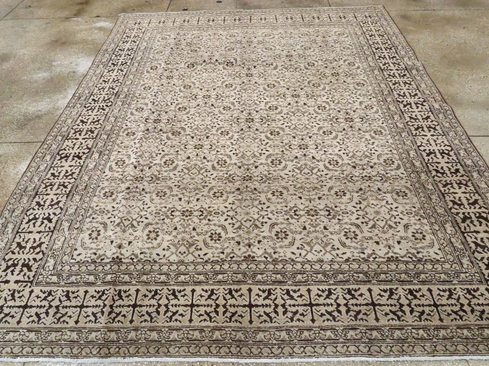 Antique Persian Tabriz Rug, No.21573 - Staging