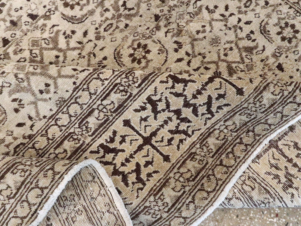 Antique Persian Tabriz Rug, No.21573 - Staging