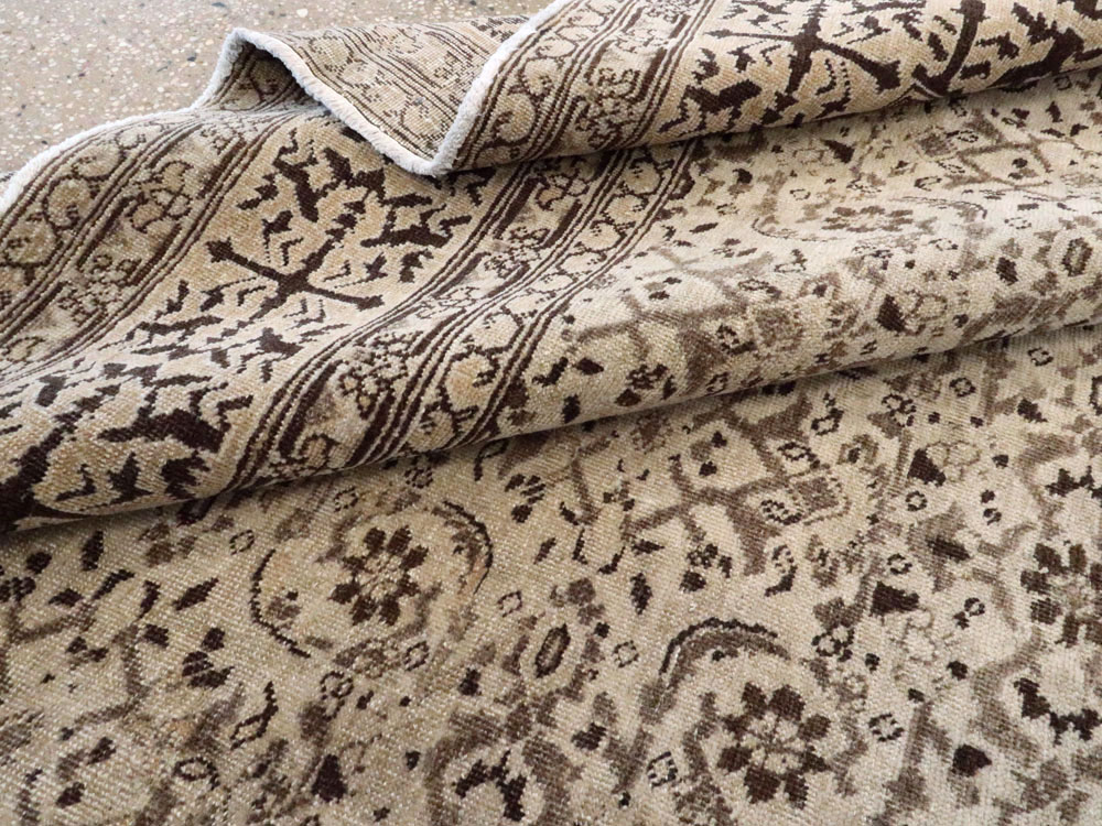 Antique Persian Tabriz Rug, No.21573 - Staging