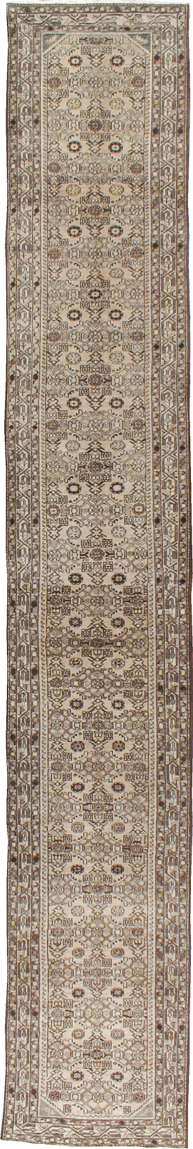 Vintage Persian Malayer Long Runner, No.21580 - Staging