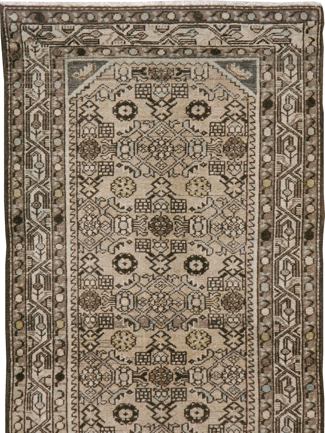 Vintage Persian Malayer Long Runner, No.21580 - Staging