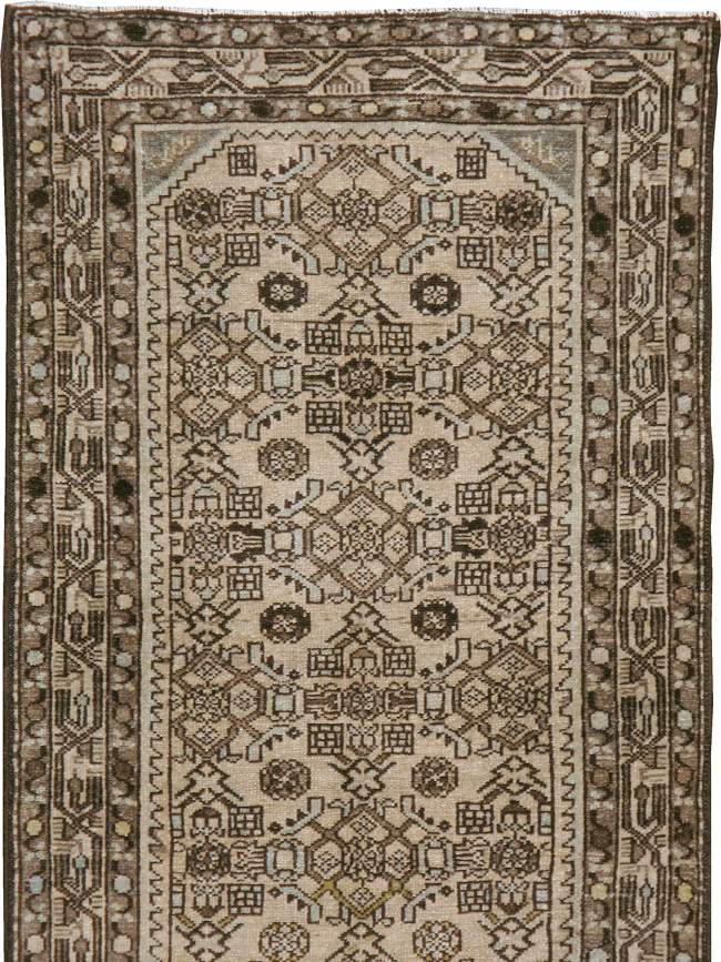Vintage Persian Malayer Long Runner, No.21580 - Staging