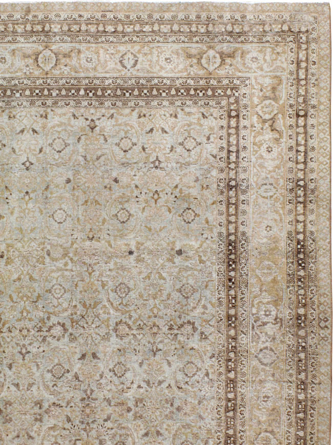 Antique Persian Tabriz Carpet, No.21582 - Staging