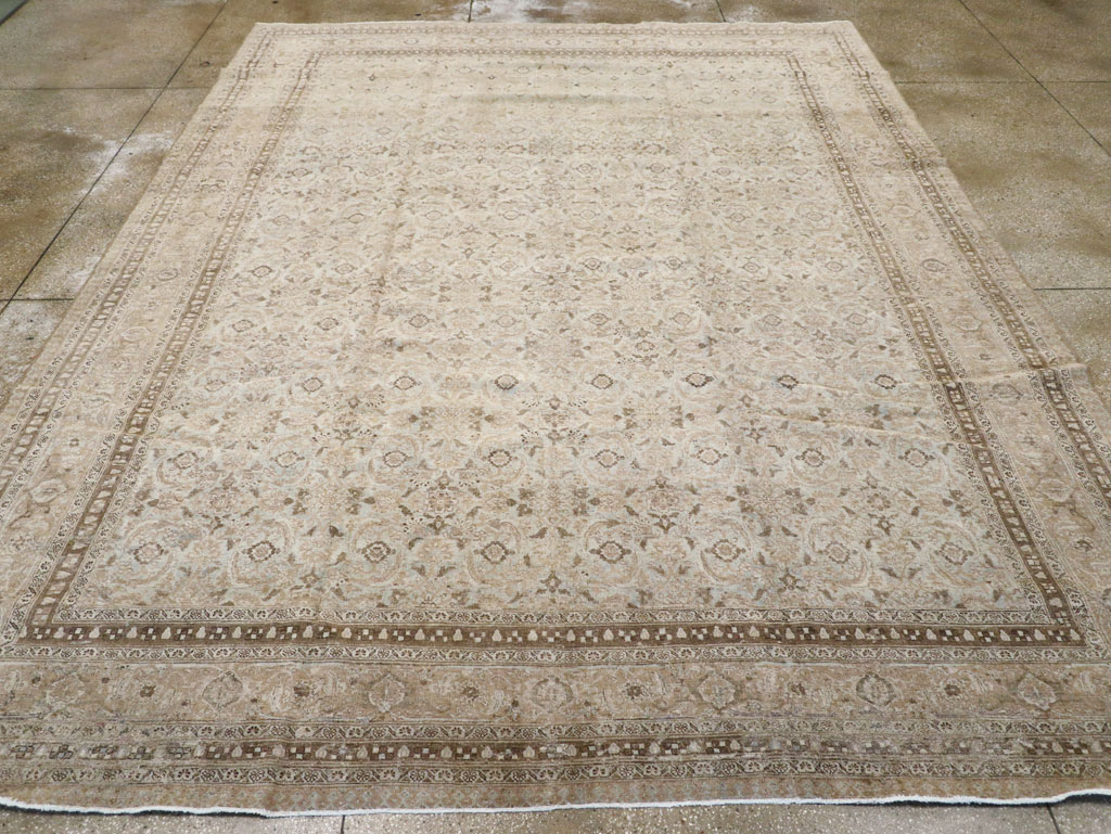 Antique Persian Tabriz Carpet, No.21582 - Staging
