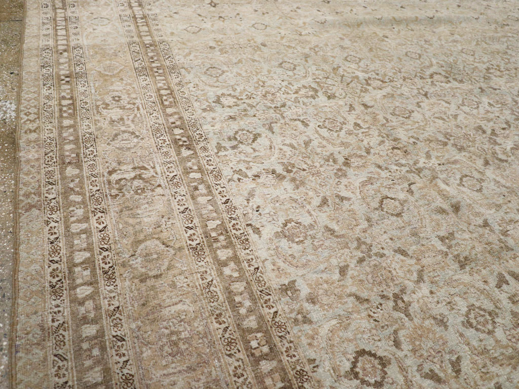 Antique Persian Tabriz Carpet, No.21582 - Staging