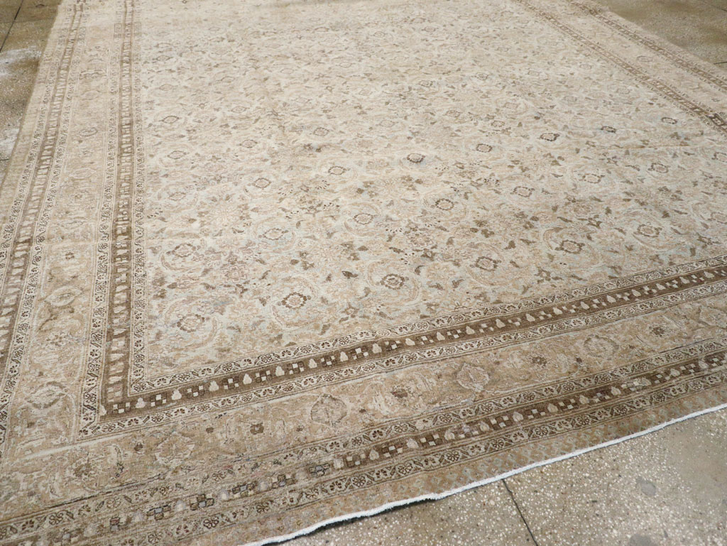 Antique Persian Tabriz Carpet, No.21582 - Staging