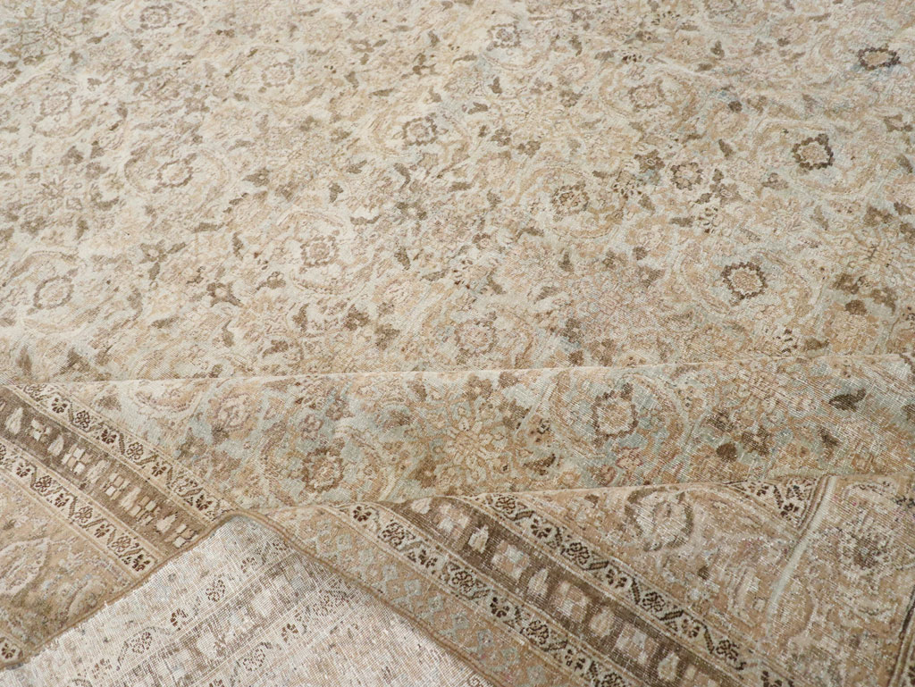 Antique Persian Tabriz Carpet, No.21582 - Staging