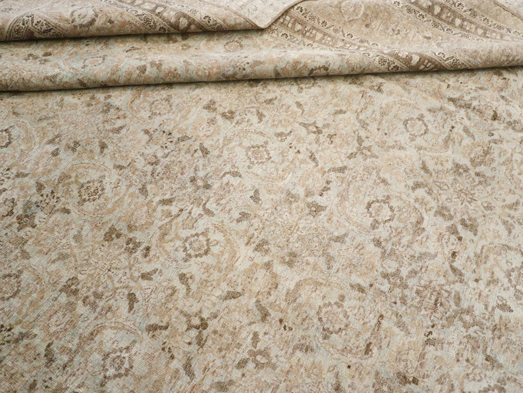 Antique Persian Tabriz Carpet, No.21582 - Staging