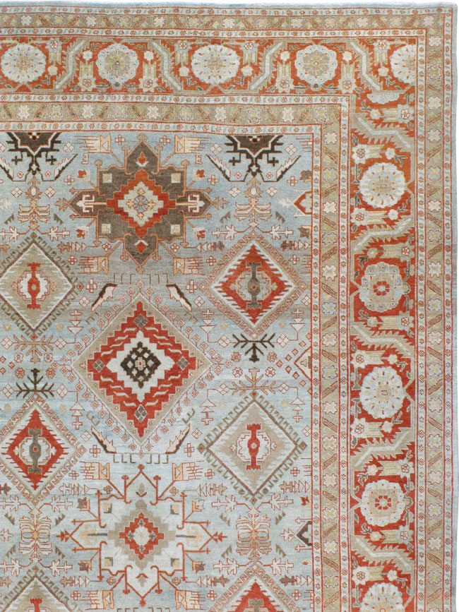 Antique Persian Tabriz Carpet, No.21584 - Staging