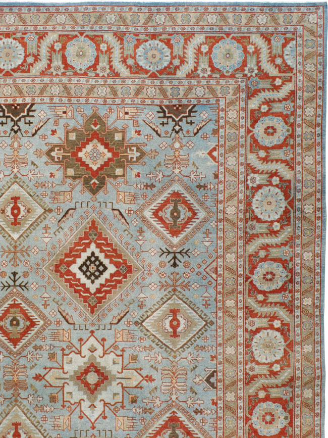 Antique Persian Tabriz Carpet, No.21584 - Staging