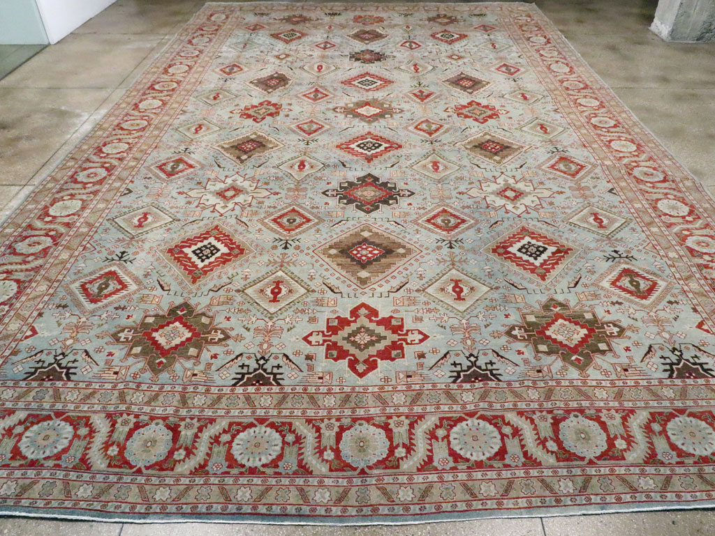 Antique Persian Tabriz Carpet, No.21584 - Staging