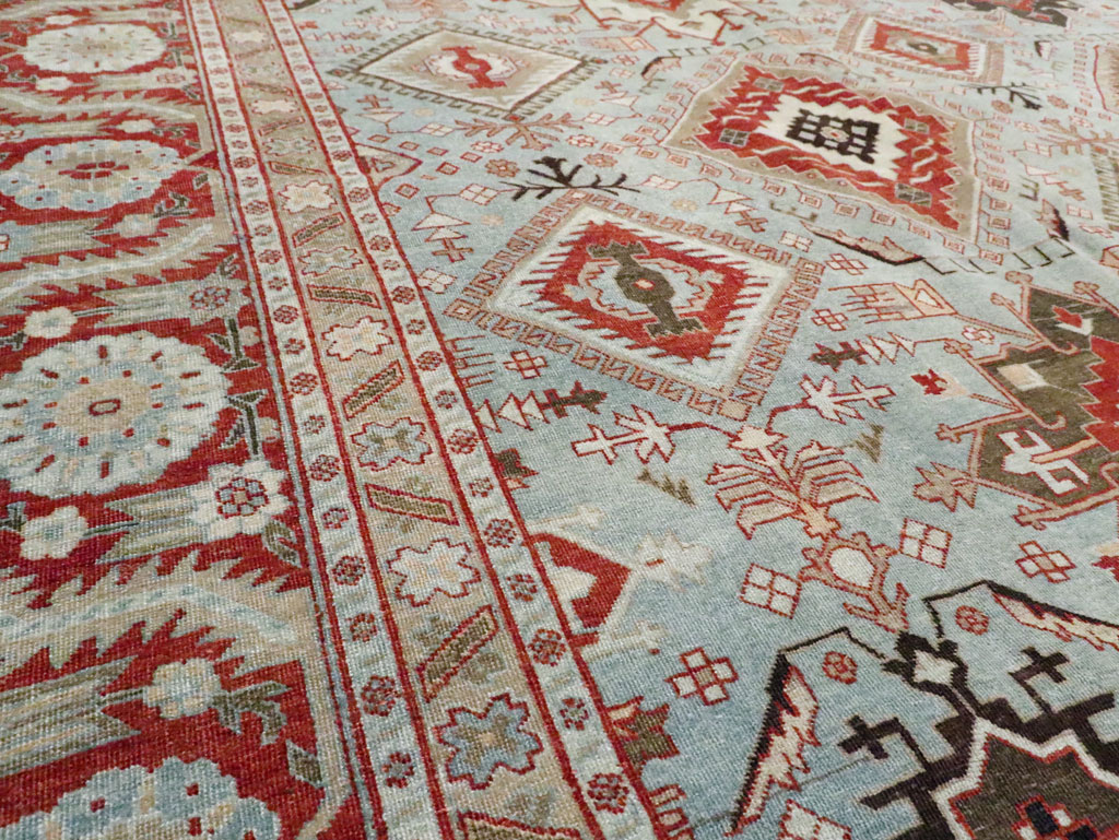 Antique Persian Tabriz Carpet, No.21584 - Staging