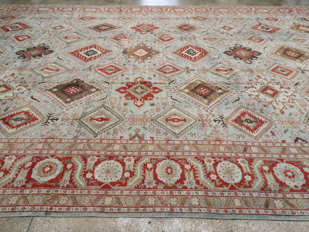 Antique Persian Tabriz Carpet, No.21584 - Staging