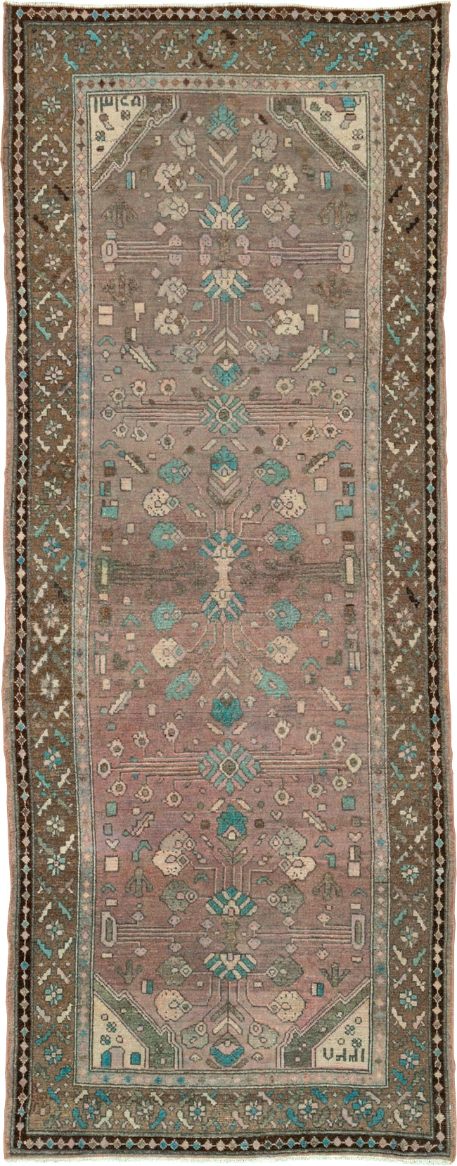 Vintage Persian Malayer Rug, No.21589 - Staging