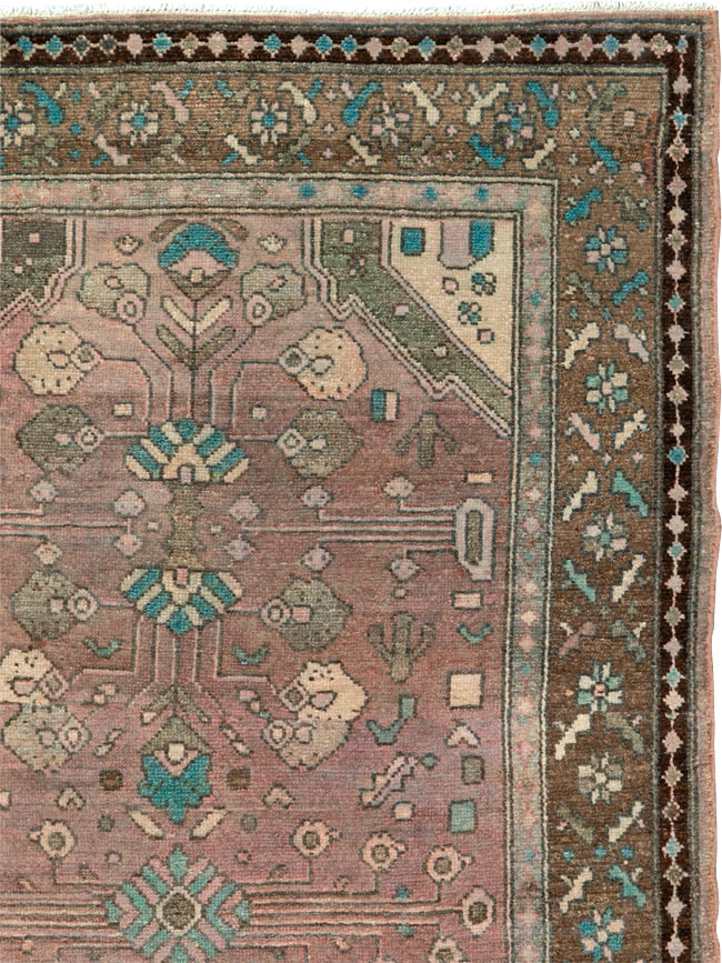 Vintage Persian Malayer Rug, No.21589 - Staging