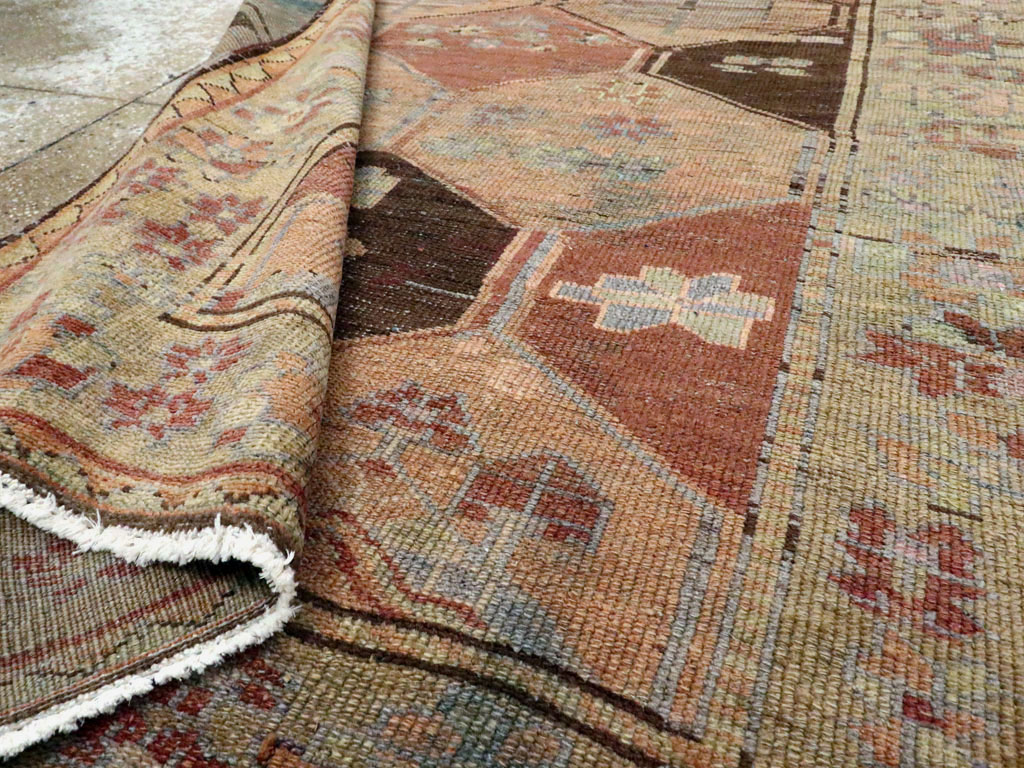 Antique Persian Kurdish Rug, No.21591 - Staging