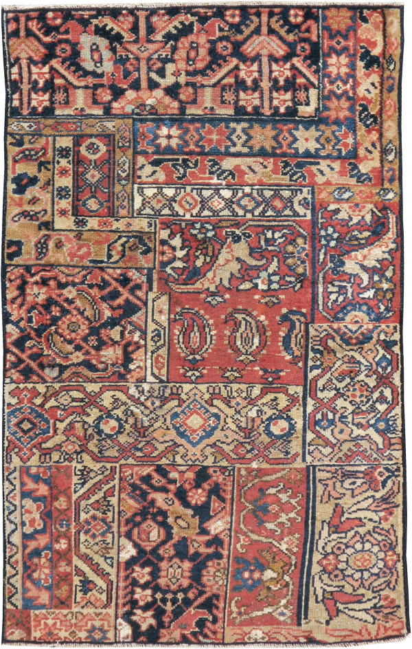 Antique Persian Malayer Sampler Rug, No.21596 - Staging