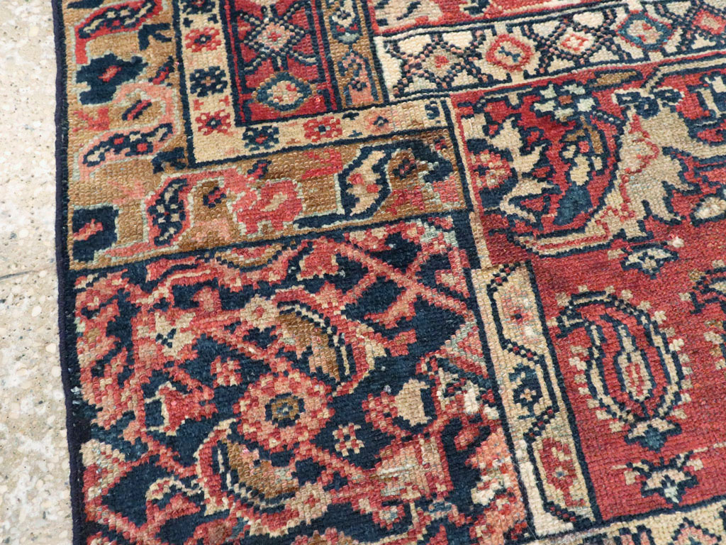Antique Persian Malayer Sampler Rug, No.21596 - Staging