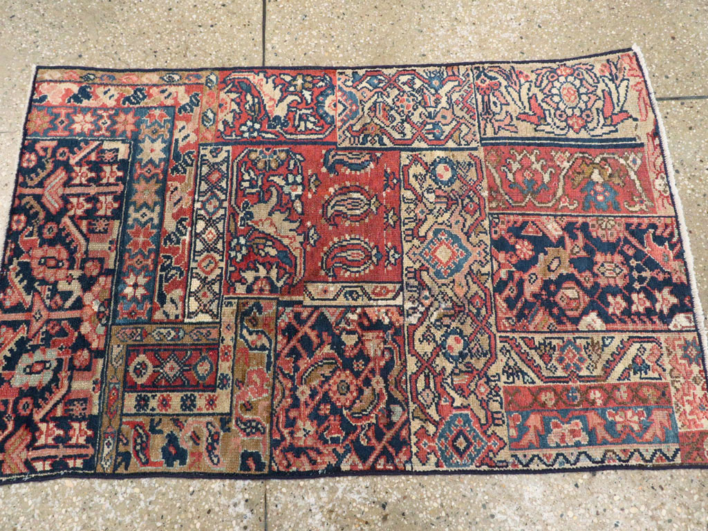 Antique Persian Malayer Sampler Rug, No.21596 - Staging