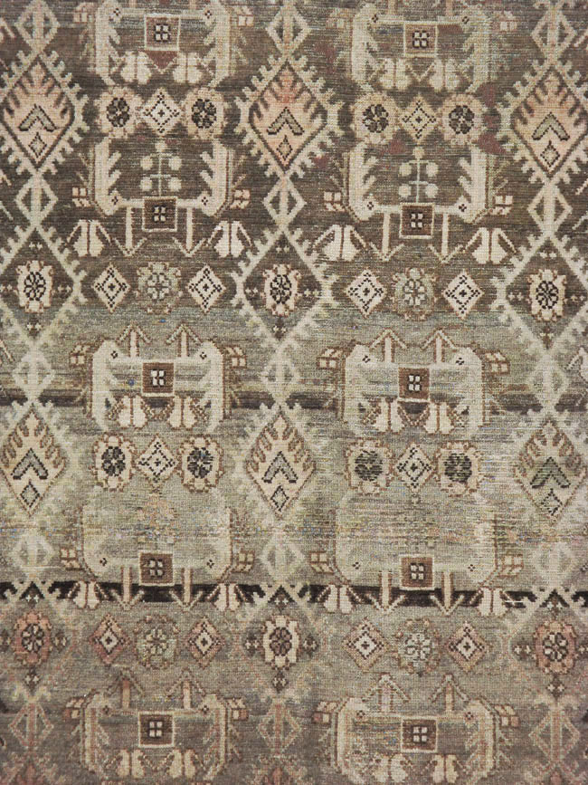 Vintage Persian Malayer Wide Gallery Runner, No.21602 - Staging