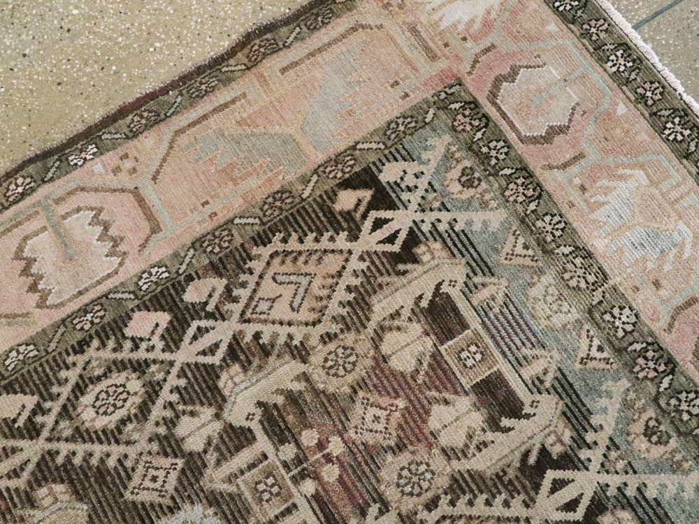 Vintage Persian Malayer Wide Gallery Runner, No.21602 - Staging