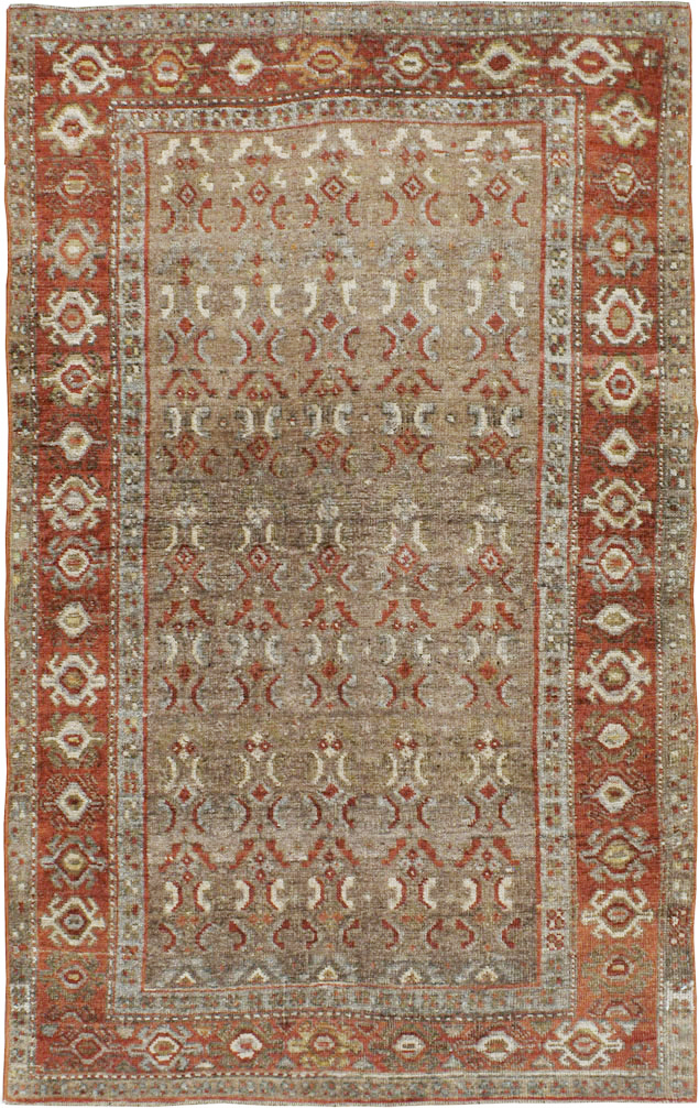 Antique Persian Kurdish Rug, No.21603 - Staging
