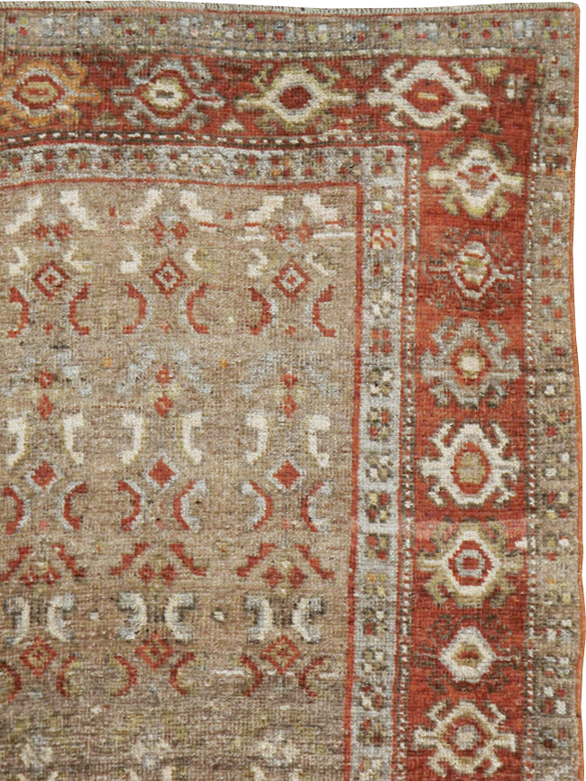 Antique Persian Kurdish Rug, No.21603 - Staging