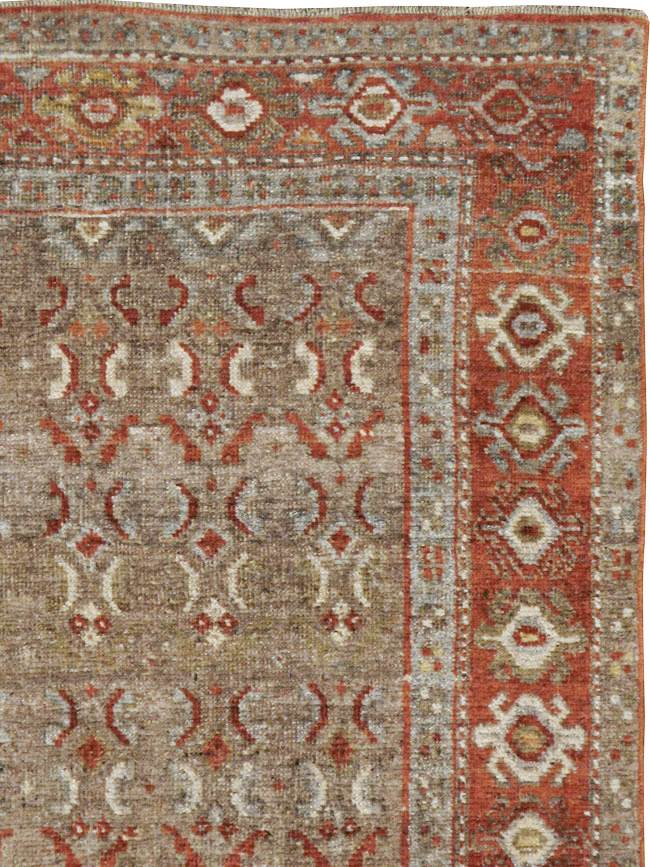 Antique Persian Kurdish Rug, No.21603 - Staging