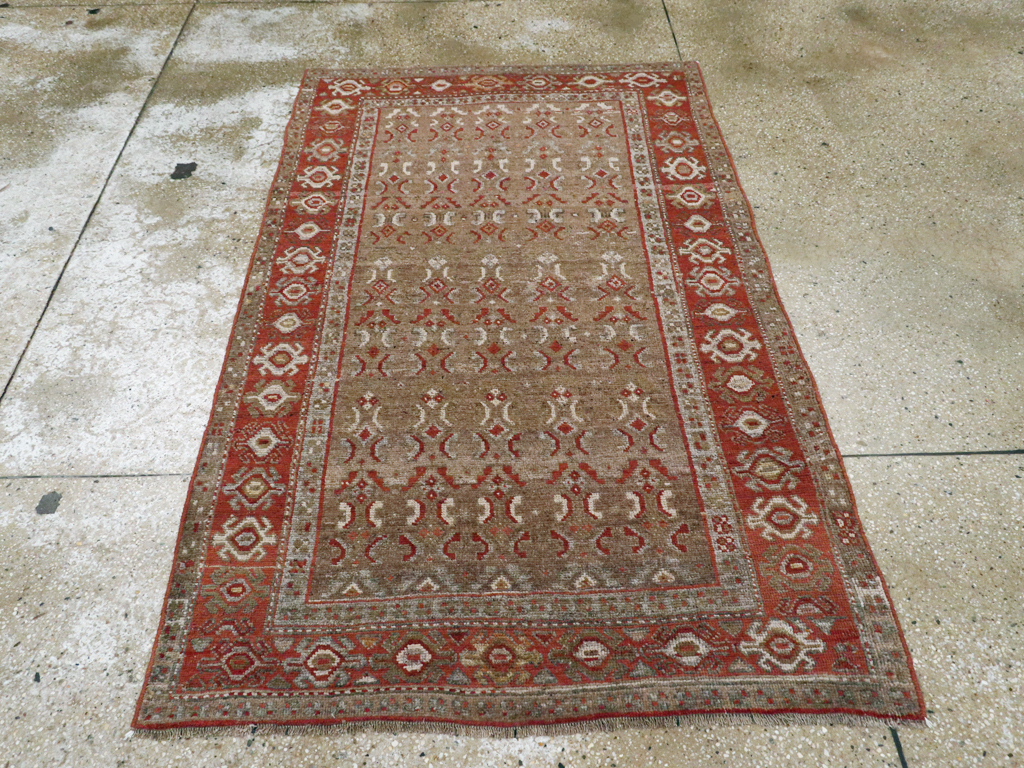 Antique Persian Kurdish Rug, No.21603 - Staging