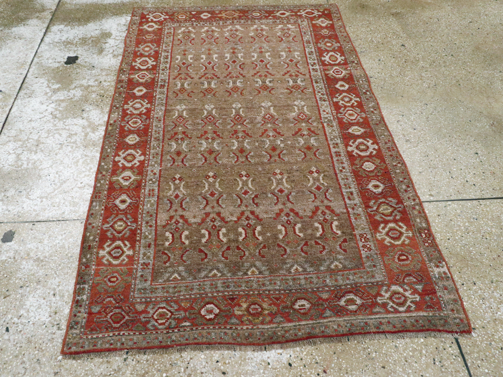 Antique Persian Kurdish Rug, No.21603 - Staging
