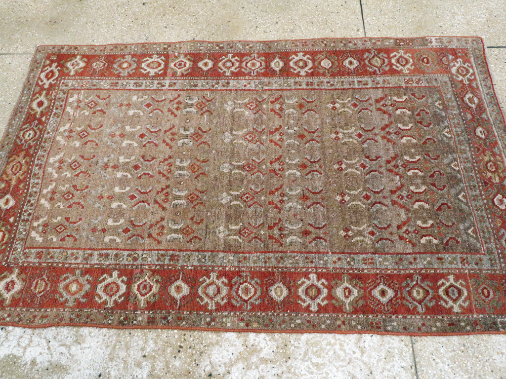 Antique Persian Kurdish Rug, No.21603 - Staging