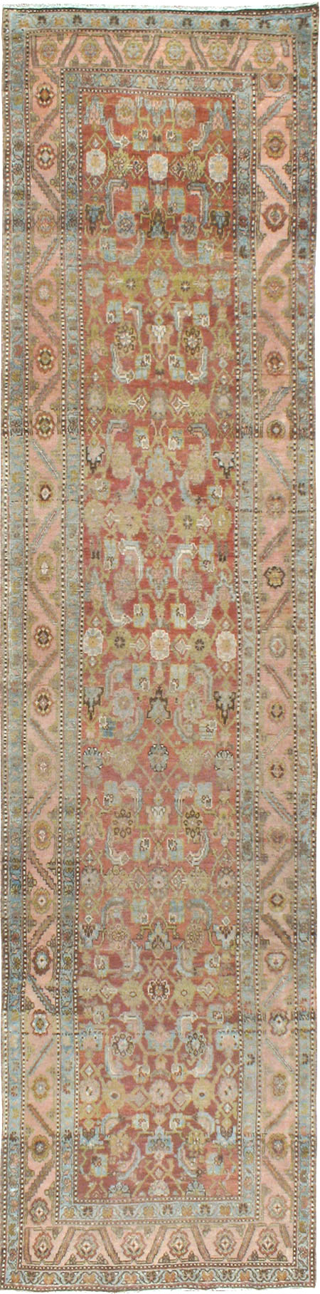 Vintage Persian Kurdish Runner, No.21610 - Staging