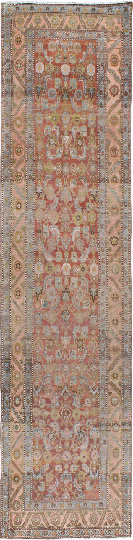 Vintage Persian Kurdish Runner, No.21610 - Staging