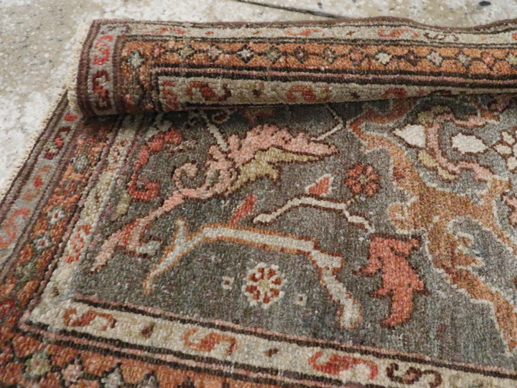 Vintage Persian Malayer Rug (Pair: 1 of 2), No.21614 - Staging