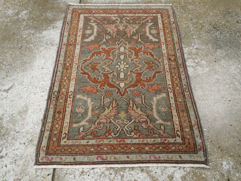 Vintage Persian Malayer Rug (Pair: 2 of 2), No.21615 - Staging