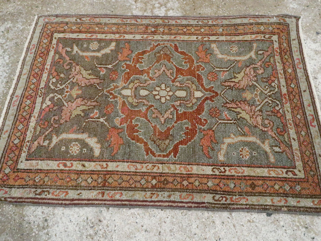 Vintage Persian Malayer Rug (Pair: 2 of 2), No.21615 - Staging