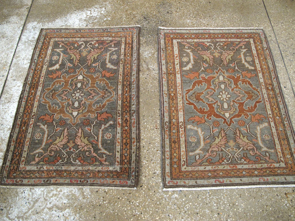 Vintage Persian Malayer Rug (Pair: 2 of 2), No.21615 - Staging
