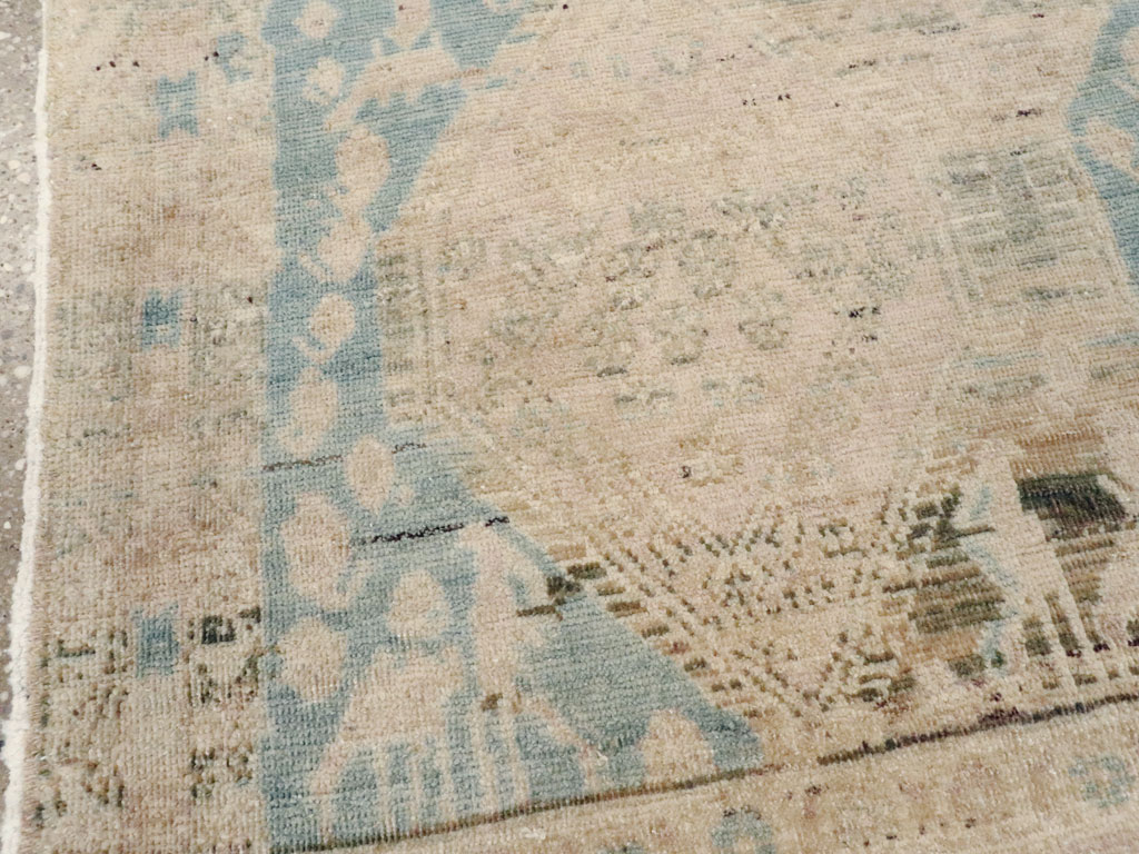 Vintage Afshar Square Rug, No.21620 - Staging