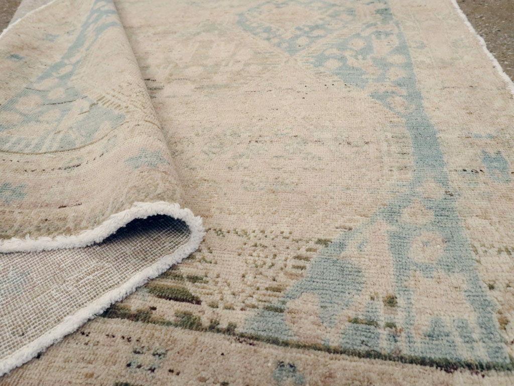 Vintage Afshar Square Rug, No.21620 - Staging