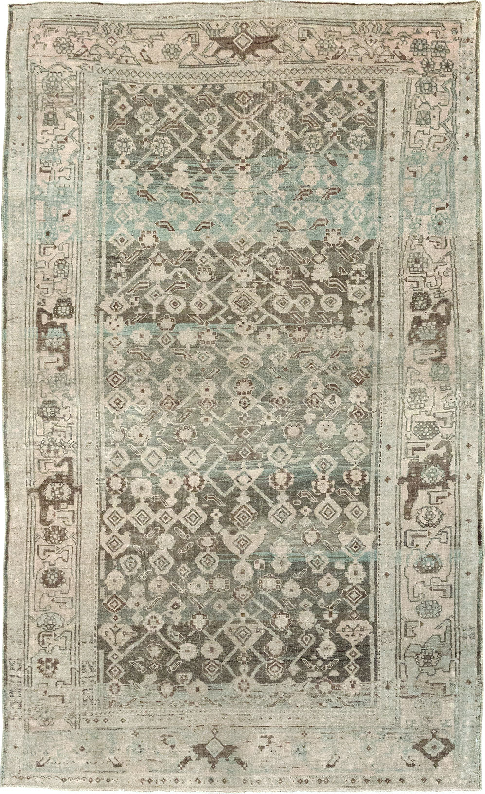 Antique Persian Bidjar Rug, No.21625 - Staging