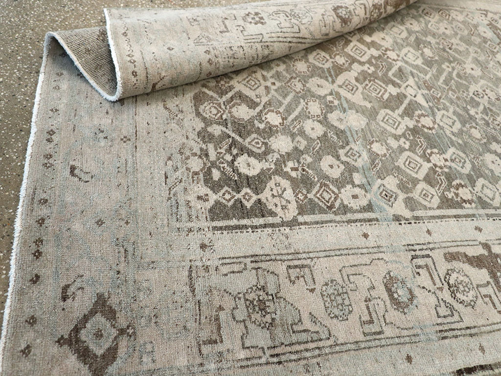 Antique Persian Bidjar Rug, No.21625 - Staging