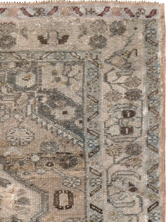 Vintage Persian Malayer Square Rug, No.21626 - Staging