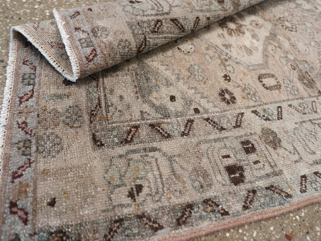 Vintage Persian Malayer Square Rug, No.21626 - Staging