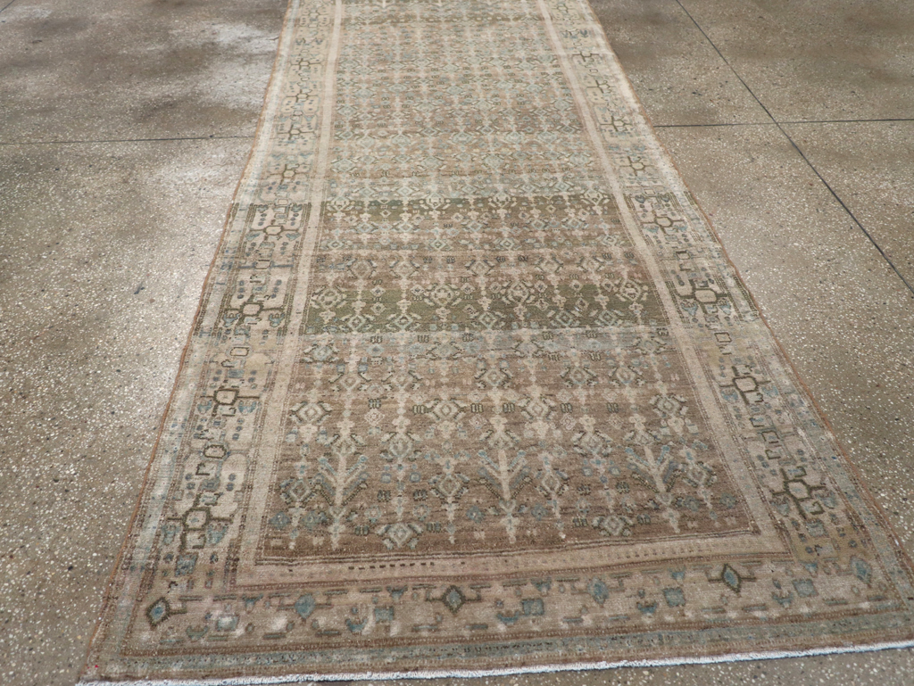 Vintage Senneh Malayer Runner, No.21630 - Staging