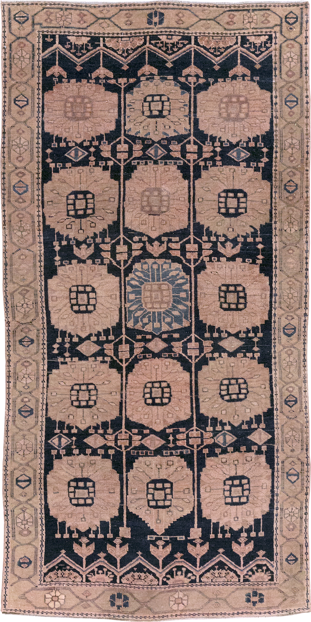 Vintage Persian Malayer Rug, No.21634 - Staging