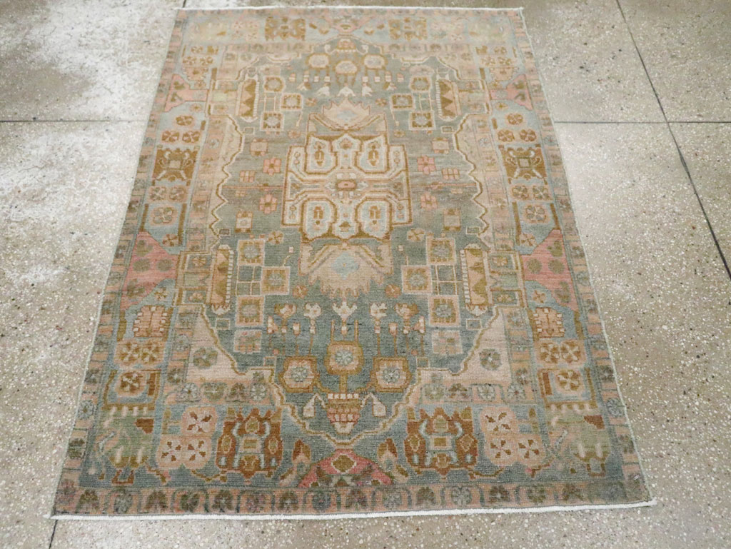 Vintage Persian Malayer Rug, No.21636 - Staging