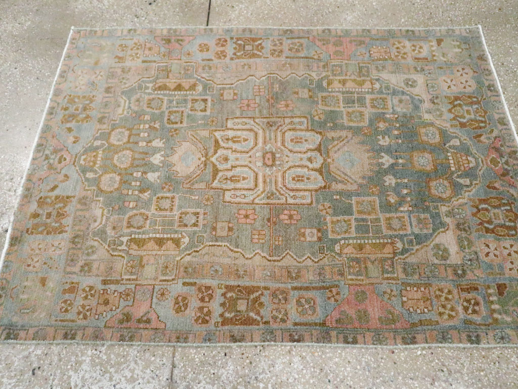 Vintage Persian Malayer Rug, No.21636 - Staging