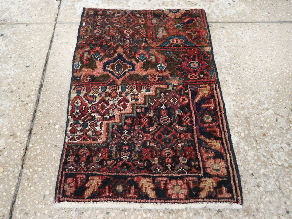 Vintage Persian Kurdish Sampler Rug, No.21644 - Staging