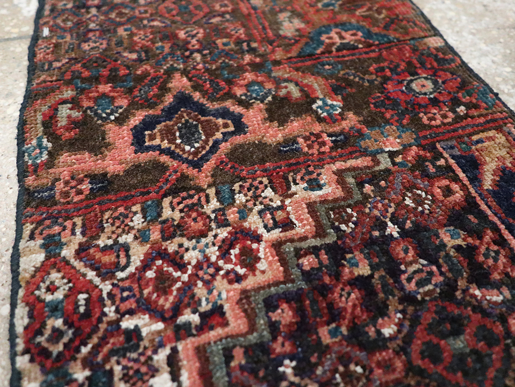 Vintage Persian Kurdish Sampler Rug, No.21644 - Staging